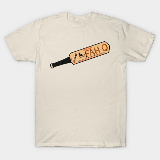 Fred O'Bannion Cricket Bat FAH-Q T-Shirt by darklordpug